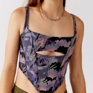 Urban outfitters mesh corset top